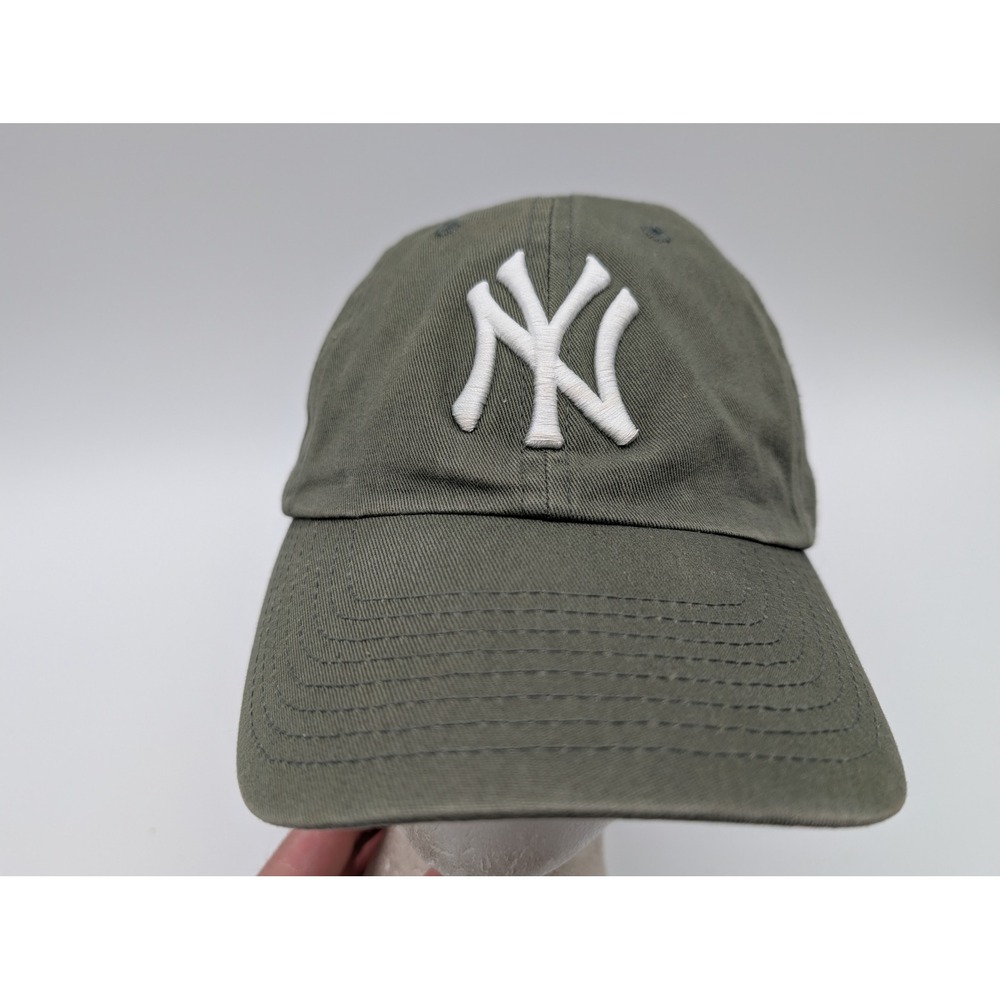 47 Brand New York Yankees Hat Olive Green Adjustable Strapback Baseball Cap
